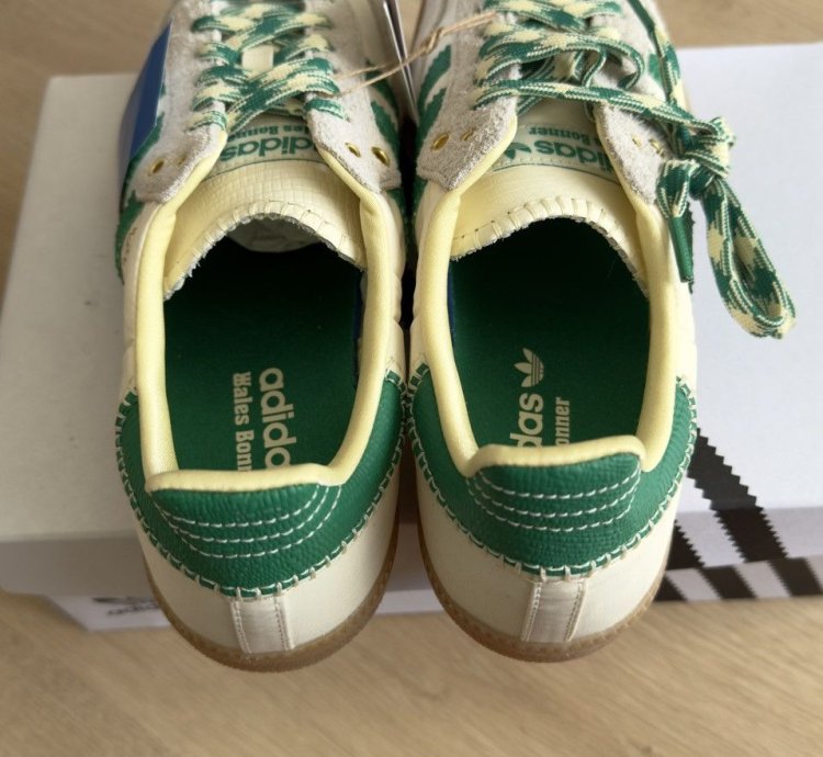 Adidas Wales Bonner Samba Green Cream Sneakers