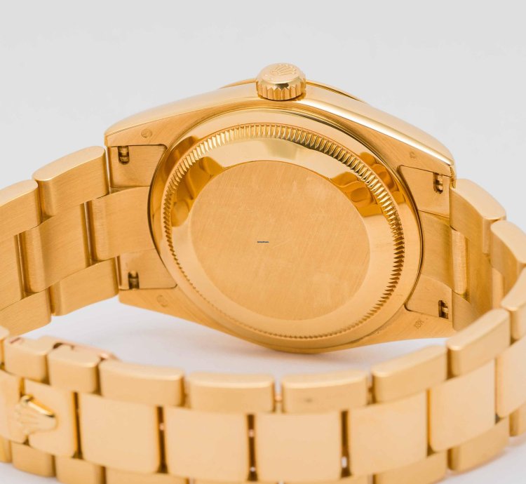 Rolex Day-date 36 White Dial Yellow Gold 36mm 118208 - Cpor Warranty