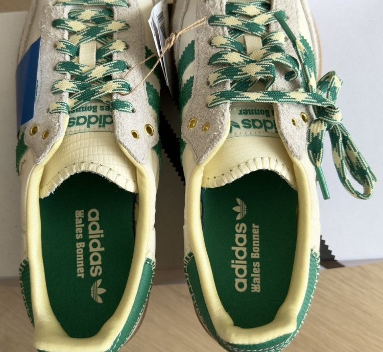 Adidas Wales Bonner Samba Green Cream Sneakers