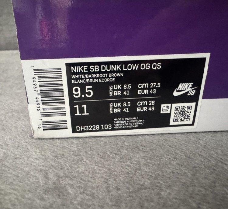 Nike Supreme Sb Dunk Low Stars Barkroot Brown 9us 43eu