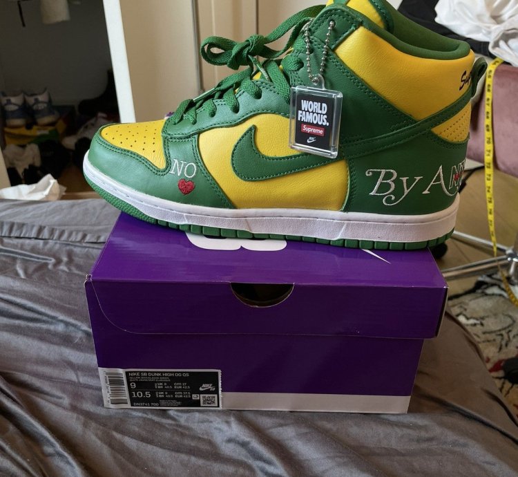 Supreme Nike Sb Dunk High By Any Means Brazil