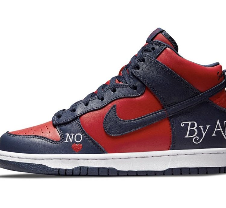 Supreme Nike Sb Dunk High By Any Means Nayy