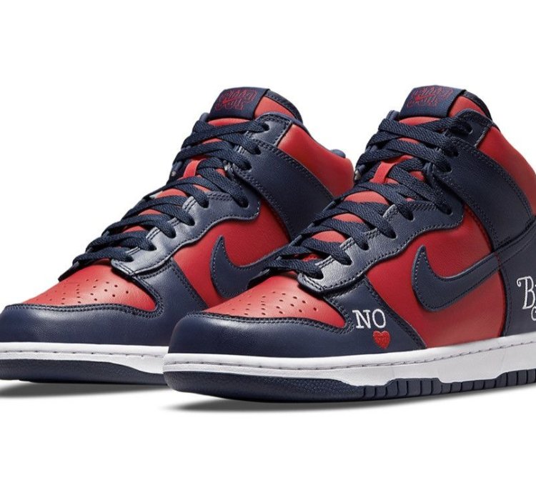 Supreme Nike Sb Dunk High By Any Means Nayy