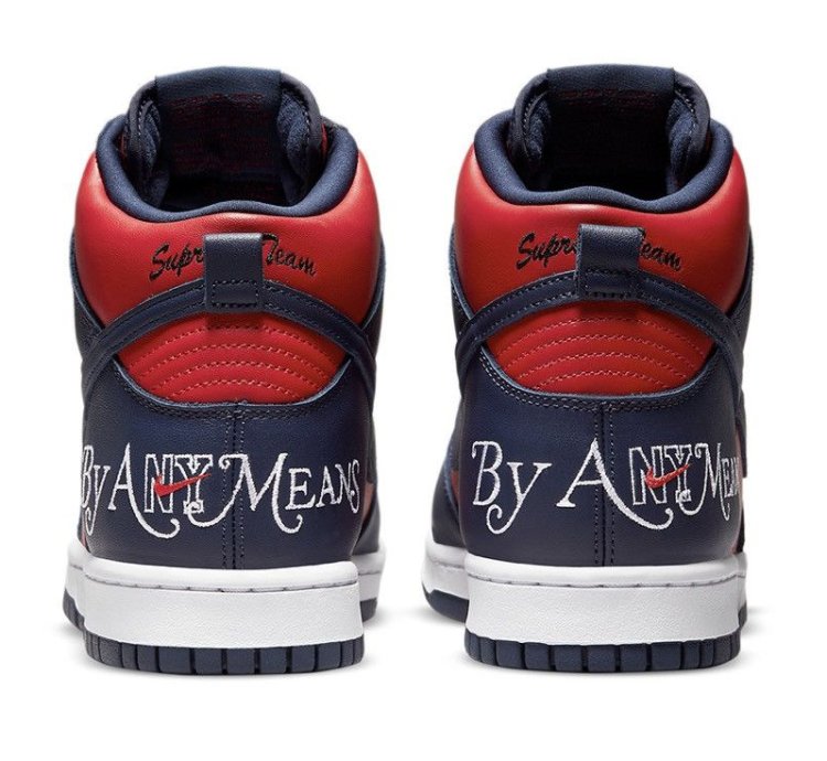 Supreme Nike Sb Dunk High By Any Means Nayy