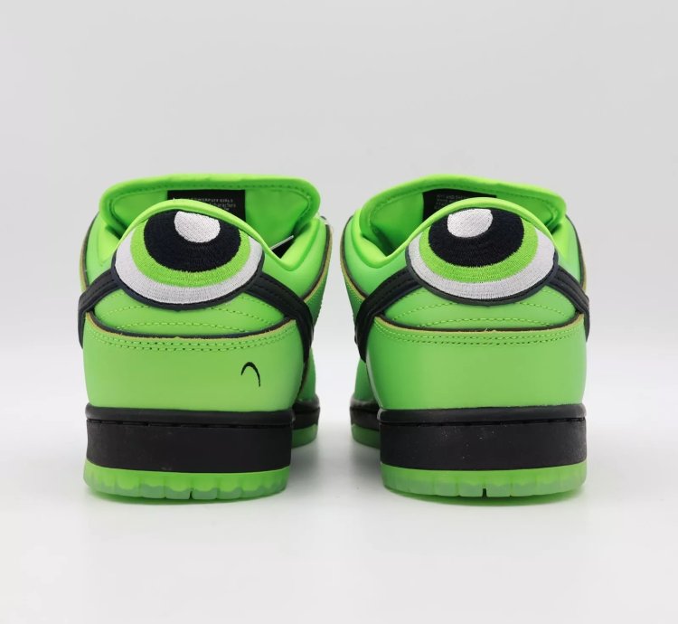 Fz8319-300 The Powerpuff Girls Nike Sb Dunk Low Pro Qs Buttercup