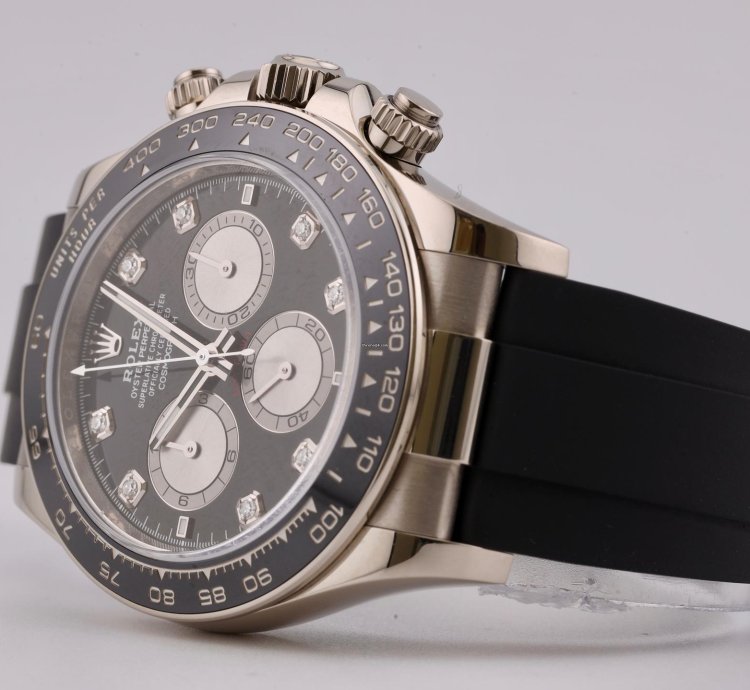 Rolex Daytona 2024 Daytona White Gold Black Diamond Dial 126519ln