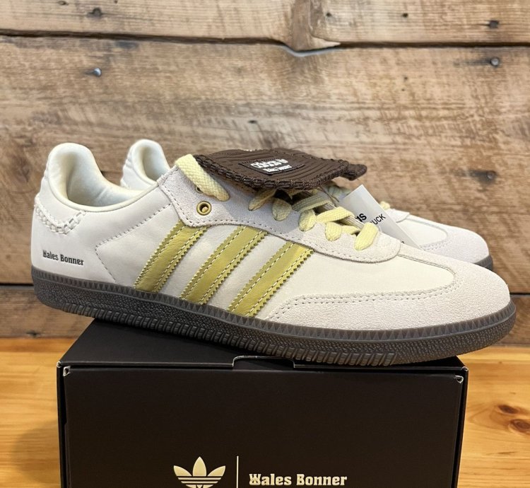 Adidas Wales Bonner Samba Nubuck Ecrtin Brown Cream Yellow