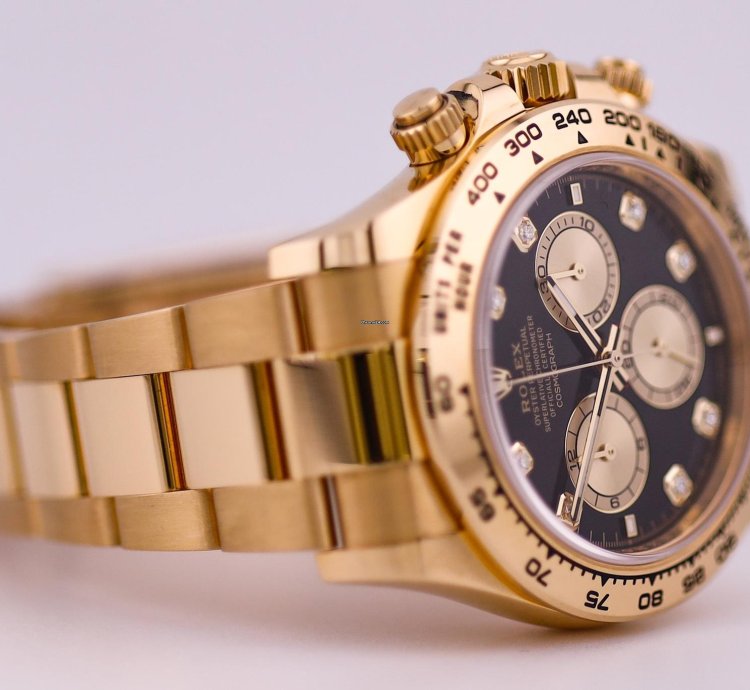 Rolex Daytona 2024 Daytona Yellow Gold Black Diamond Dot Dial 126508 Unworn