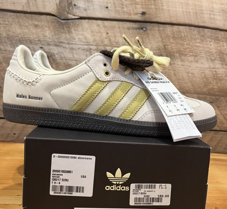Adidas Wales Bonner Samba Nubuck Ecrtin Brown Cream Yellow