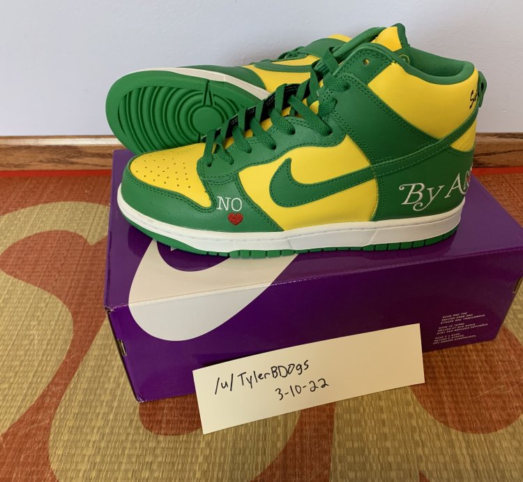 Supreme Nike Sb Dunk High By Any Means Necessary Brazil