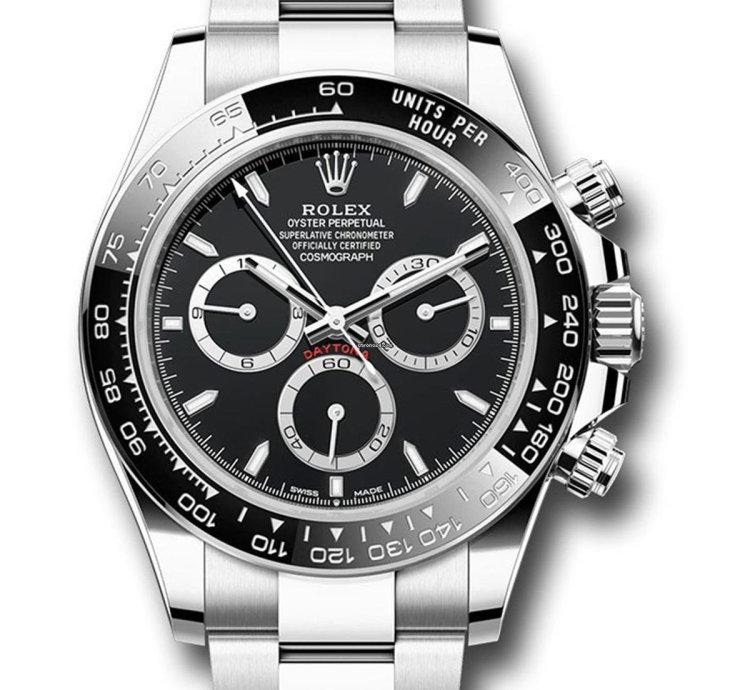 Rolex Daytona 2024 New Daytona 126500ln Stainless Steel Cosmograph 40mm Black Ceramic Bezel