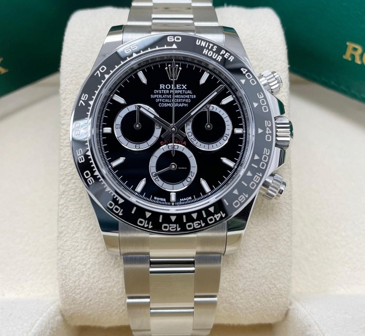Rolex Daytona 2024 New Daytona 126500ln Stainless Steel Cosmograph 40mm Black Ceramic Bezel