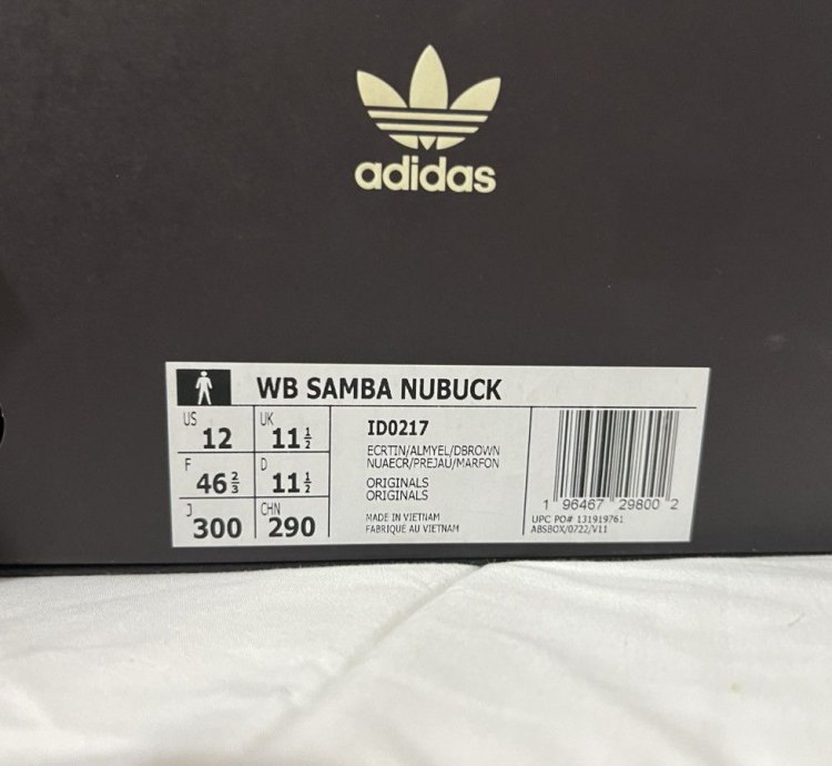 Adidas Wales Bonner Samba Nubuck Sneaker