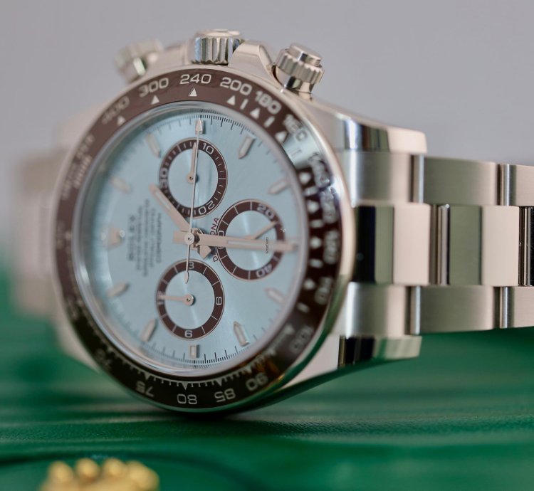 Rolex Daytona 2024 New Reference Rolex Daytona Platinum Ice Blue Dial 126506 Unworn