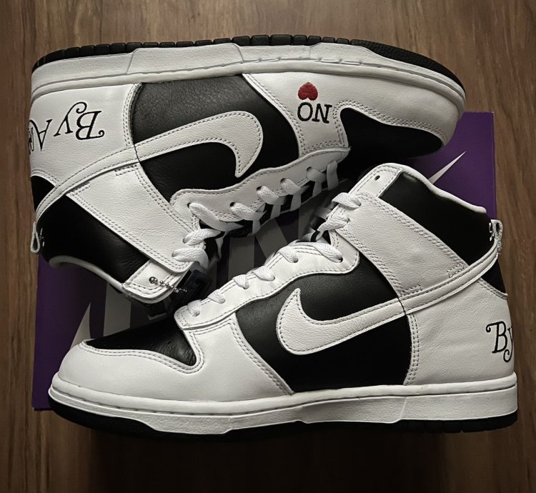 Supreme Nike Sb Dunk High By Any Means Size 10 5