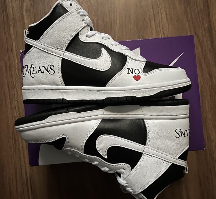 Supreme Nike Sb Dunk High By Any Means Size 10 5