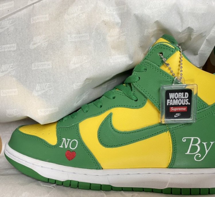 Supreme Nike Sb Dunk High By Any Means Size 9