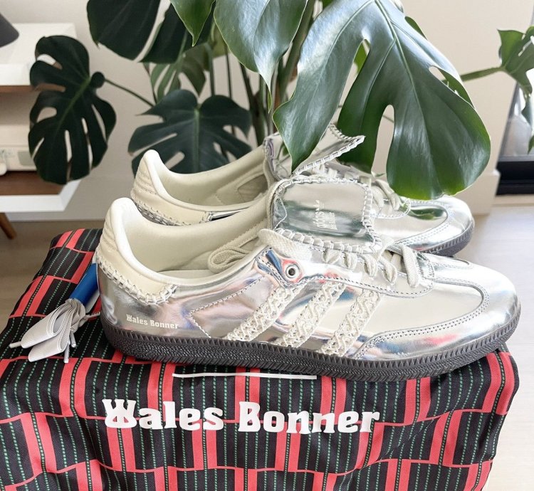 Adidas Wales Bonner Samba Silver Metallic Gum - Size 9 5