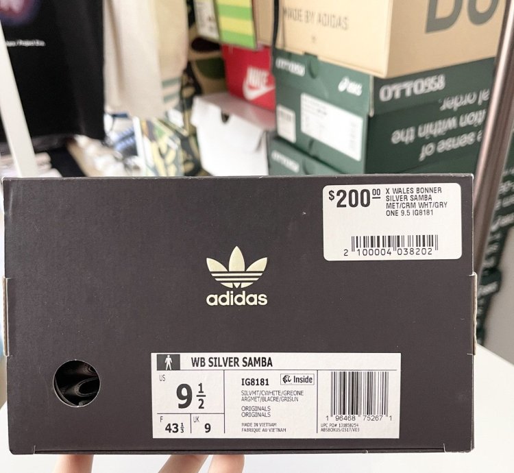 Adidas Wales Bonner Samba Silver Metallic Gum - Size 9 5