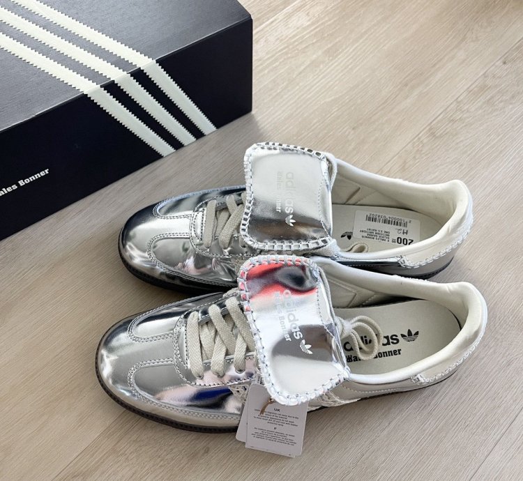 Adidas Wales Bonner Samba Silver Metallic Gum - Size 9 5
