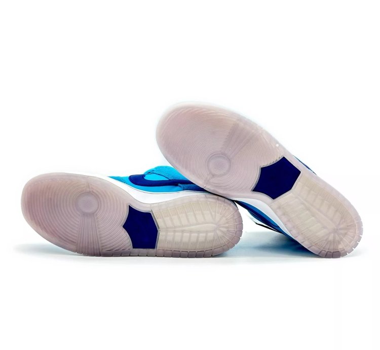 Bq6817-400 Nike Sb Dunk Low Pro Blue Fury Deep Royal Navy Silver