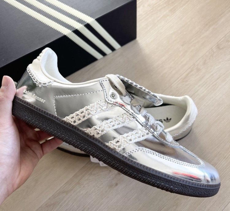 Adidas Wales Bonner Samba Silver Metallic Gum - Size 9 5