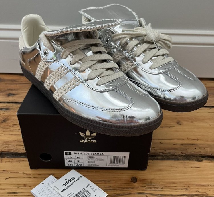 Adidas Wales Bonner Samba Silver Metallic Gum Ig8181