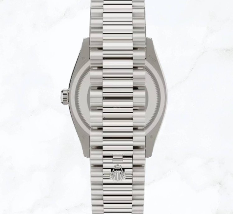 Rolex Day-date 36 White Gold Silver Dial 128239 new Unworn