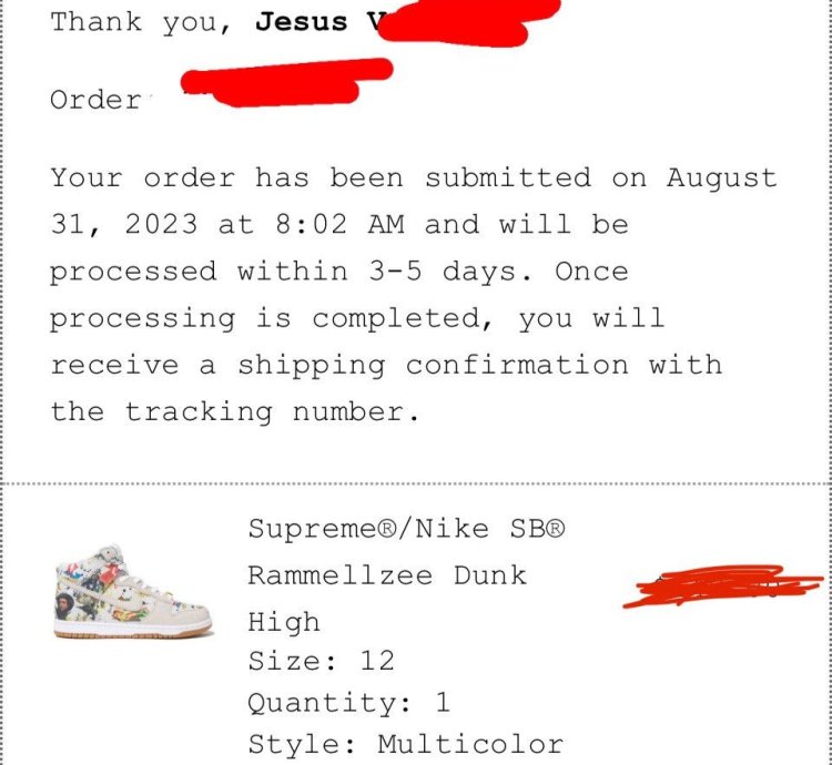Supreme Nike Sb Dunk High Rammellzee size 12