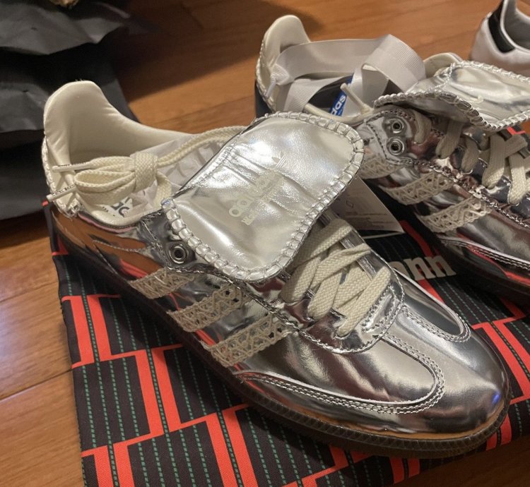 Adidas Wales Bonner Samba Sneakers Silver