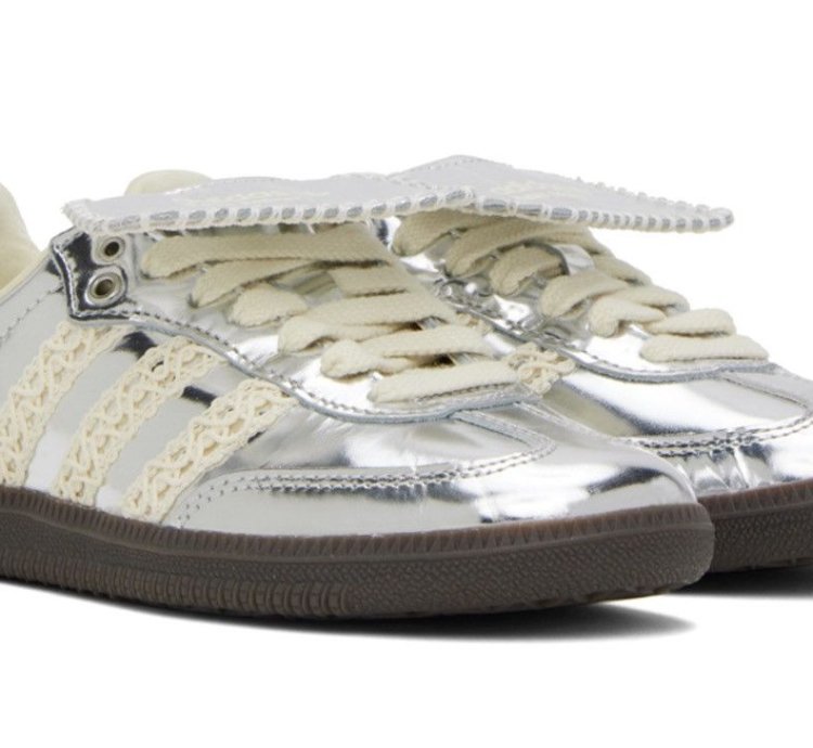 Adidas Wales Bonner Samba Sneakers Silver