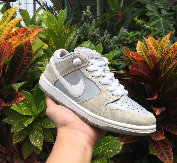 Rare Nike Sb Dunk Low Pro Summit White Wolf Grey