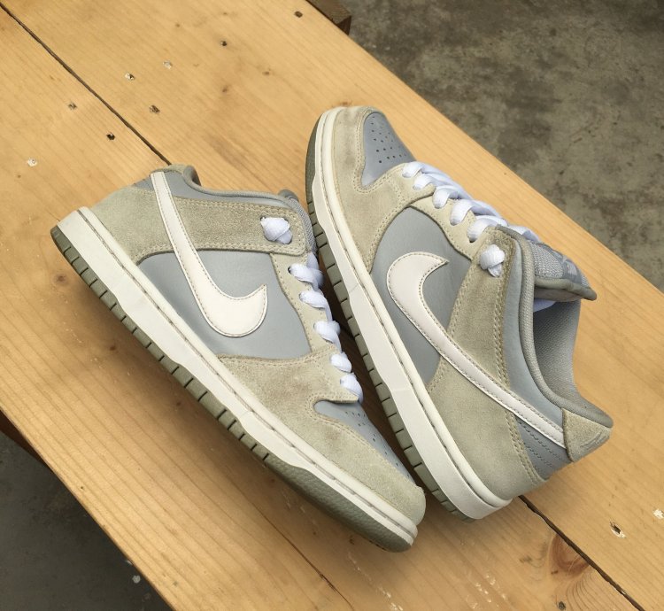 Rare Nike Sb Dunk Low Pro Summit White Wolf Grey