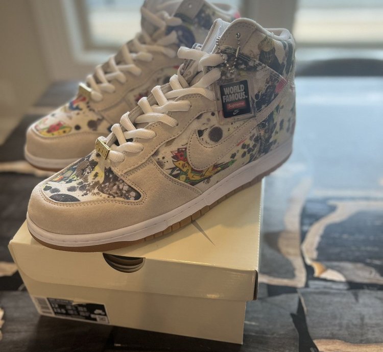 Supreme Nike Sb Dunk High Rammellzee Size 12