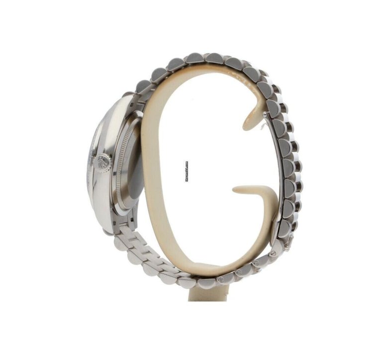 Rolex Day-date 36 White Gold Silver Dial Factory Diamond Bezel President