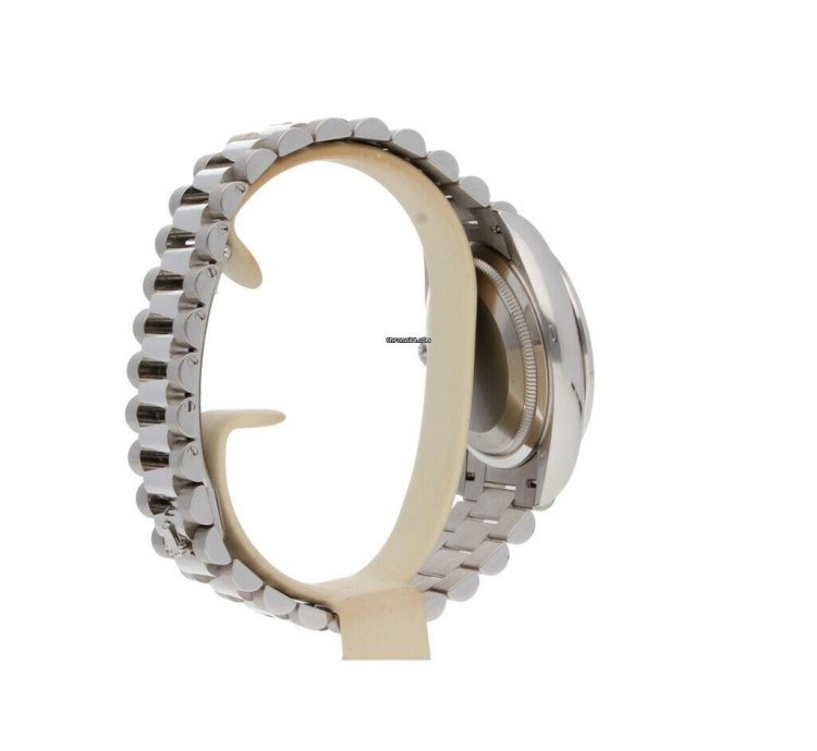 Rolex Day-date 36 White Gold Silver Dial Factory Diamond Bezel President