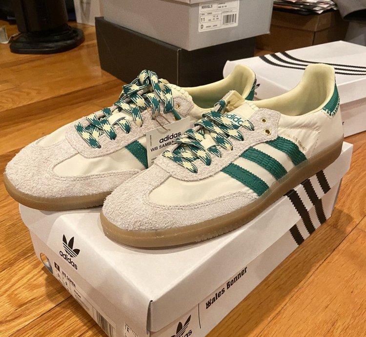 Adidas Wales Bonner Samba White And Green