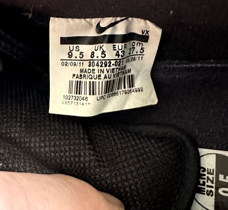 Rare Nike Sb Dunk Low Space Jam Patent Black 304292-021