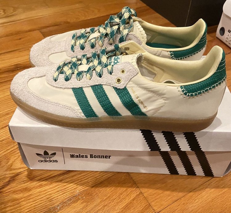 Adidas Wales Bonner Samba White And Green