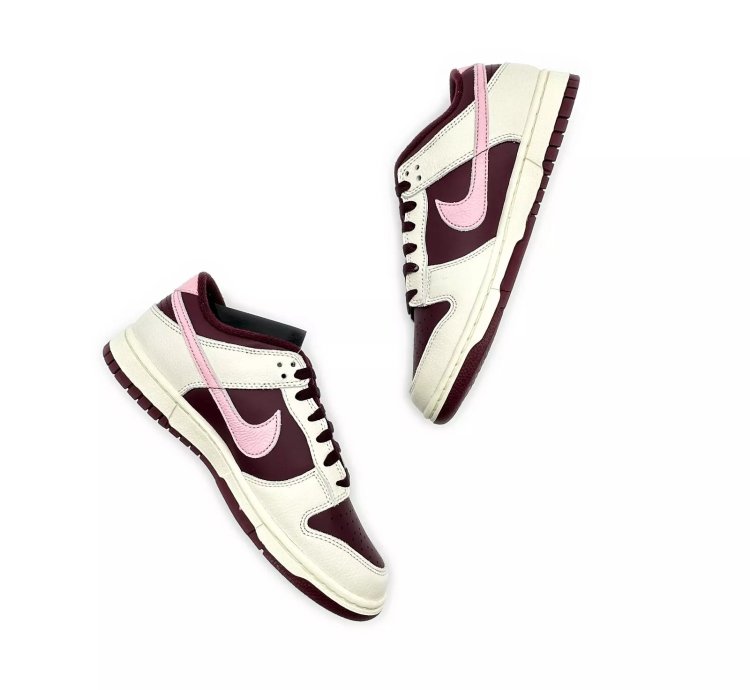 Dr9705-100 Nike Dunk Low Valentines Day 2023 Sail Beige Pink Brown Chocolate