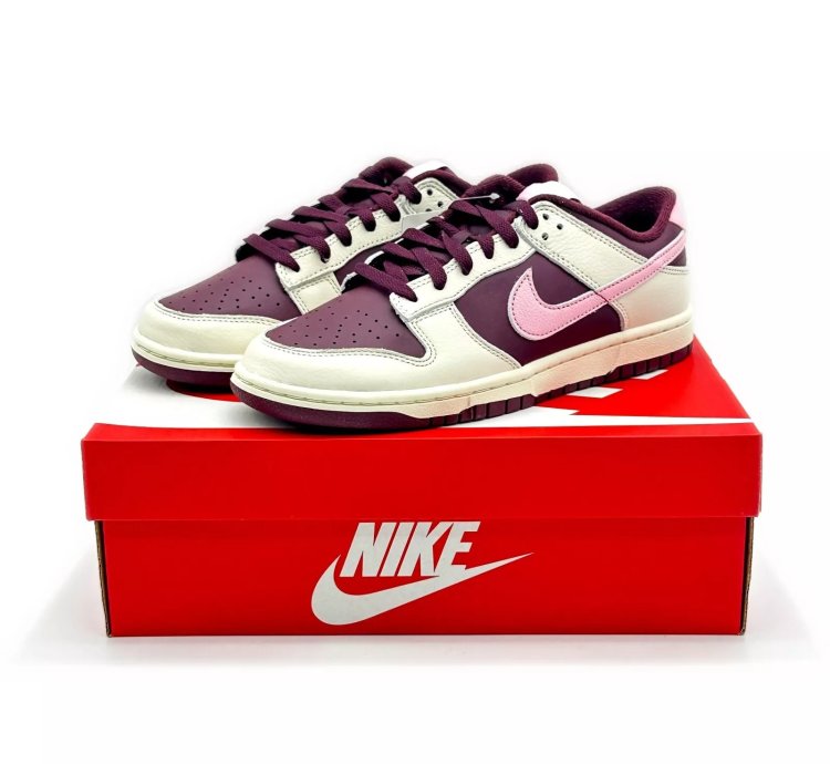 Dr9705-100 Nike Dunk Low Valentines Day 2023 Sail Beige Pink Brown Chocolate