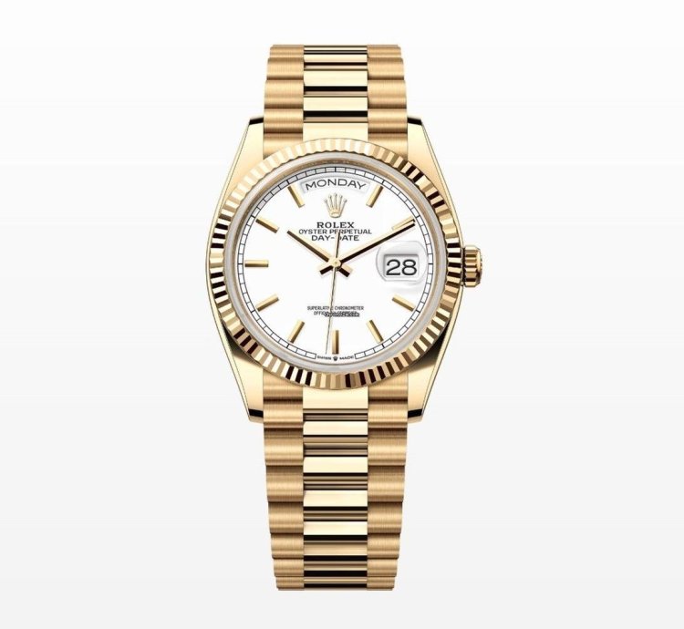 Rolex Day-date 36 White Index Dial