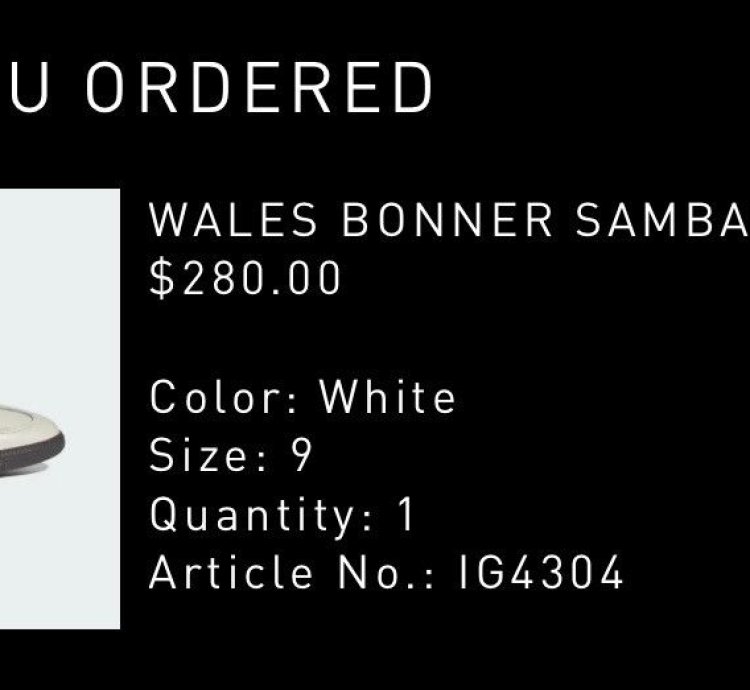 Adidas Wales Bonner Studded Samba White Size 9 Ships Asap