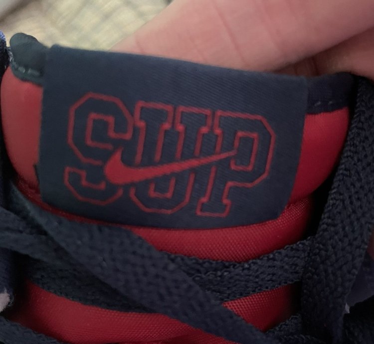 Supreme Nike Sb Dunk High Red Navy