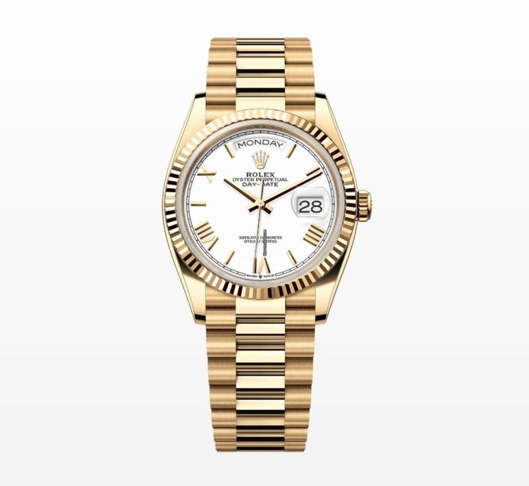Rolex Day-date 36 White Roman Dial
