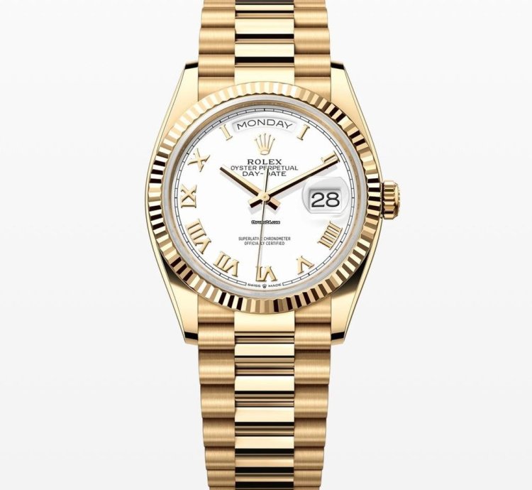 Rolex Day-date 36 White Roman Dial Unworn
