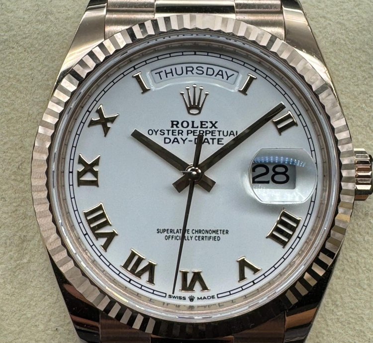 Rolex Day-date 36 White Roman Dial Unworn