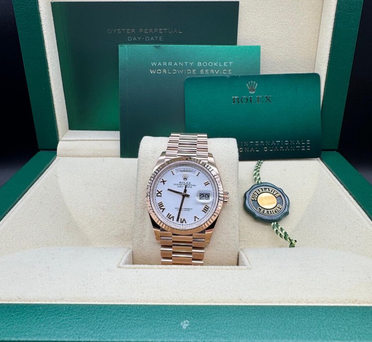 Rolex Day-date 36 White Roman Dial Unworn