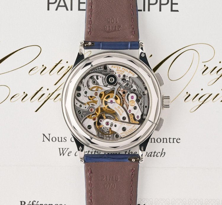 Patek Philippe Chronograph 5170p - Blue Dial With Baguette Diamond Indexes - Full Set - Mint Condition