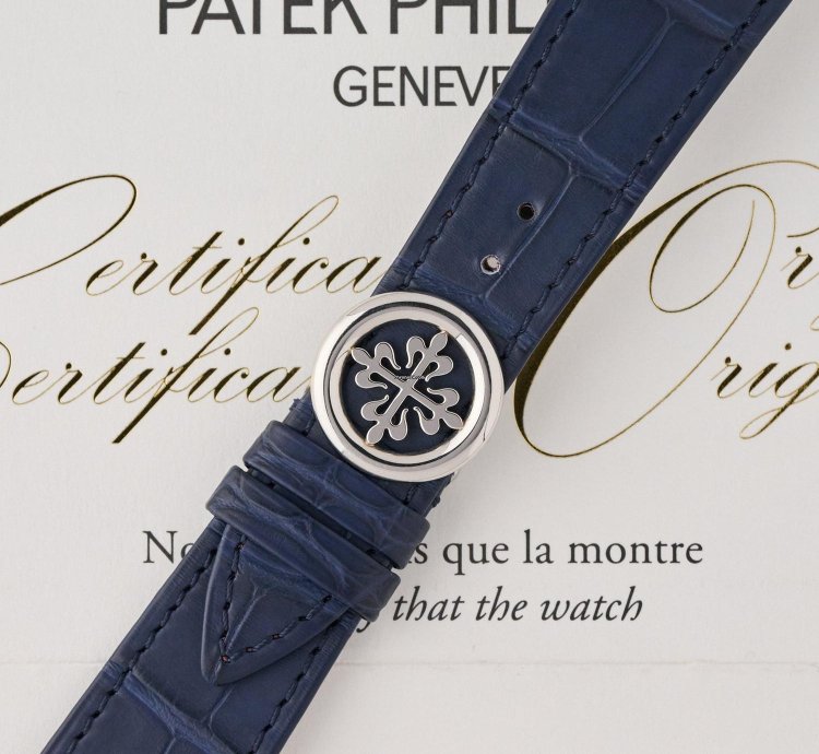 Patek Philippe Chronograph 5170p - Blue Dial With Baguette Diamond Indexes - Full Set - Mint Condition
